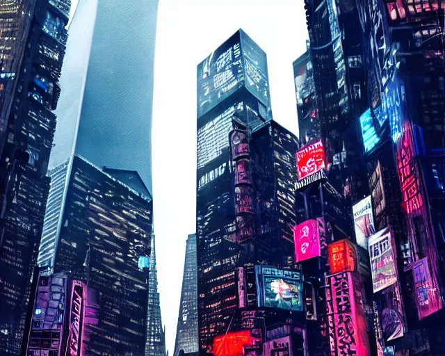 Image similar to Cyberpunk New York city