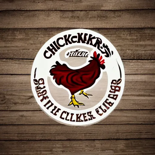 Prompt: ' chicken chuckers ', logo for a chicken restaurant