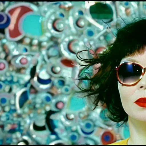 Image similar to a still of bjork in fear and loathing in las vegas ( 1 9 9 8 )