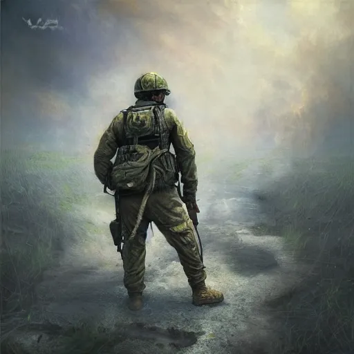 Prompt: freedom from complex ptsd, oil painting, highly detailed, intricate 1 6 k resolution : : cgsociety