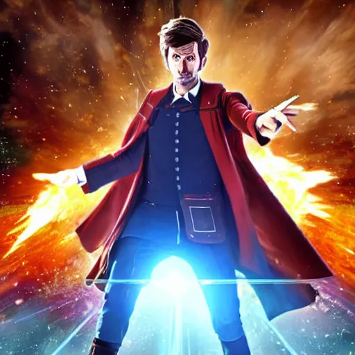 Image similar to David Tennant as Dr Who in Breath of the Wild, gameplay screenshot