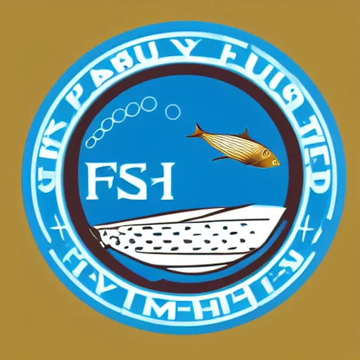 Image similar to fishery logo, a computer rendering by paul lucien dessau, corporate, vector, unsplash, purism, logo, iso 2 0 0, 1 9 9 0 s