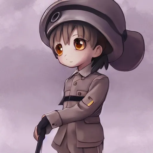 Prompt: beautiful little arian boy in nazi uniform. made in abyss art style, inspired by kris from deltarrune, cute detailed artwork, anatomically correct, soft details, ilya kuvshinov, reflection, perfect composition, portrait, illumination, digital art, detailed anime soft face, symmetrical face, western comic