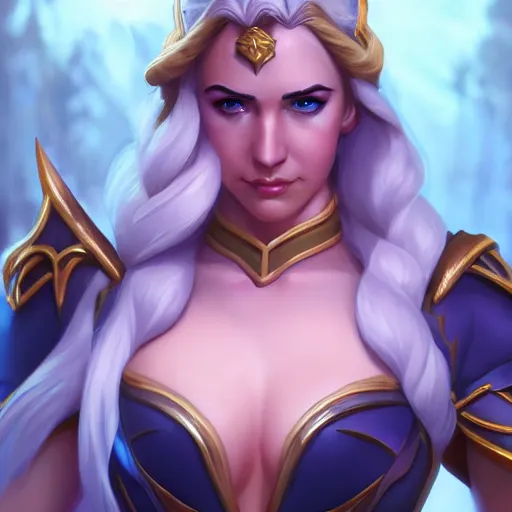 Prompt: realistic still of jaina proudmoore amazing details 8 k beautiful ultra realistic sharp focus cinematic lightning in the style of artgerm artstation