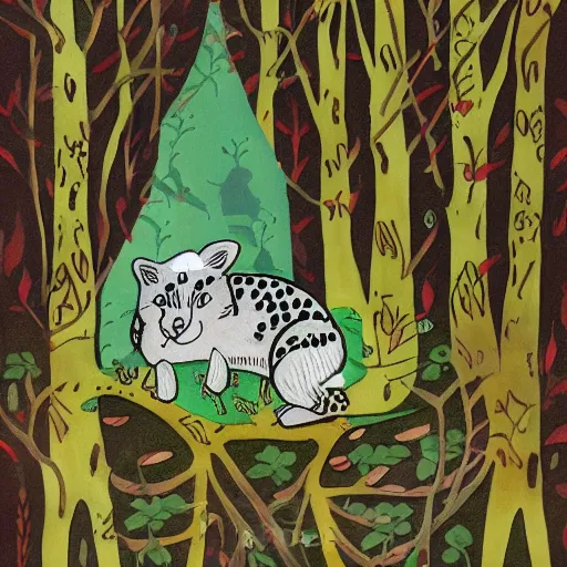 Prompt: maus in forest, by rivuletpaper, by lily seika jones, rivuletpaper art,