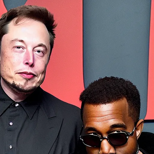 Image similar to photo of Elon West, Elon Musk, Kanye West