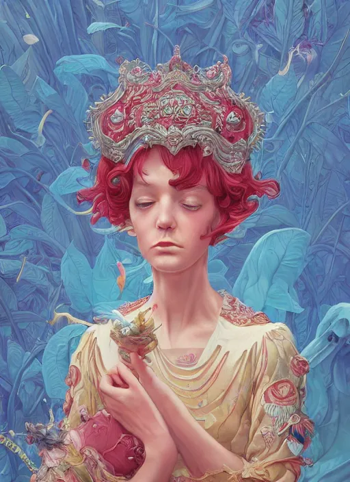 Image similar to princess :: by Martine Johanna and Simon Stålenhag and Chie Yoshii and Casey Weldon and wlop :: ornate, dynamic, particulate, rich colors, intricate, elegant, highly detailed, centered, artstation, smooth, sharp focus, octane render, 3d