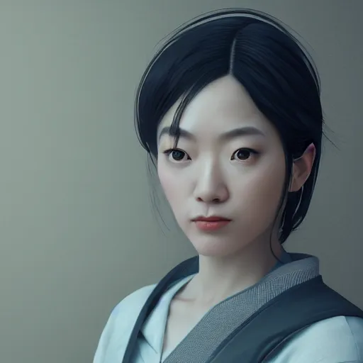 Image similar to portrait of japan woman, 8 k uhd, unreal engine, octane render in the artstyle of finnian macmanus, john park and greg rutkowski