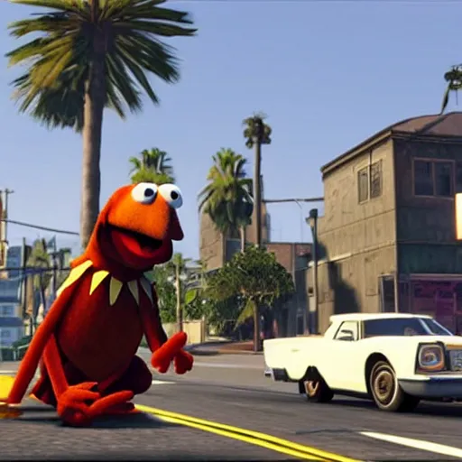 Image similar to muppets in grand theft auto 5