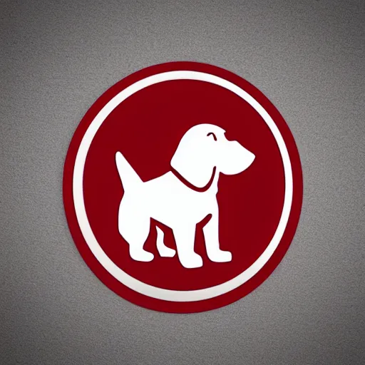 Prompt: Logo for a dog themed 1950s car company