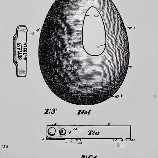 Image similar to an egg as a us patent