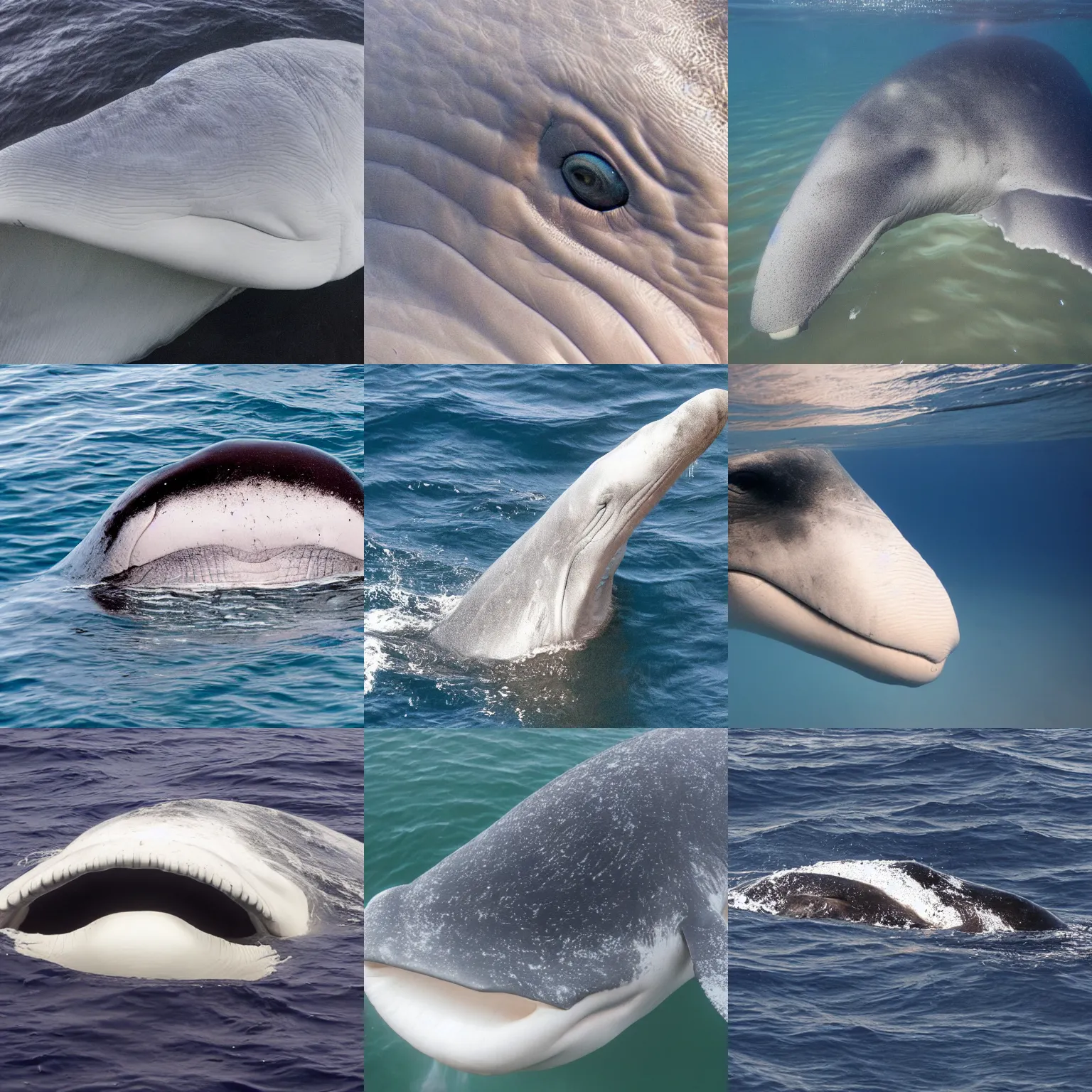 Prompt: a white cachalot spermwhale, closeup on the eye