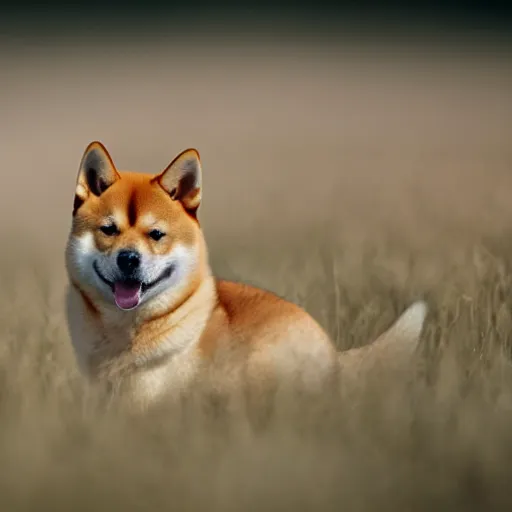 Image similar to Shiba Inu in a wolfpack, 8k UHD, Nature photography, high detail, High quality, stunning lighting, beautiful lighting,