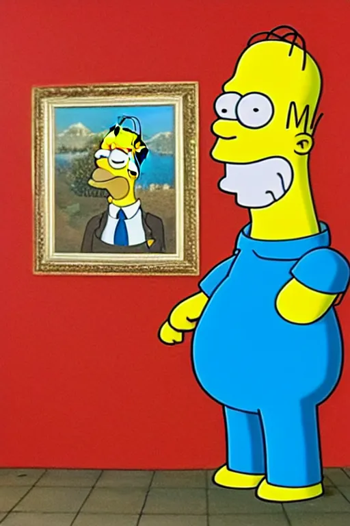 Image similar to homer simpson in real life