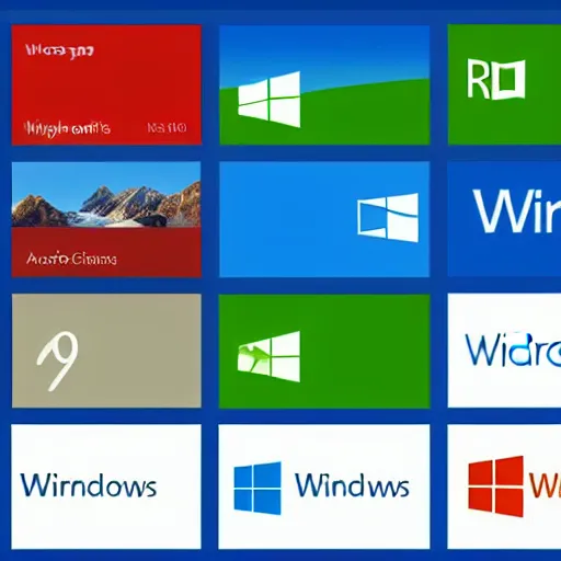 Prompt: windows 1 0 logo