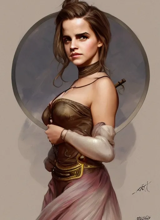 Image similar to lindsey pelas as emma watson the president of united states, digital painting, artstation, concept art, sharp focus, illustration, art by artgerm and greg rutkowski and alphonse mucha