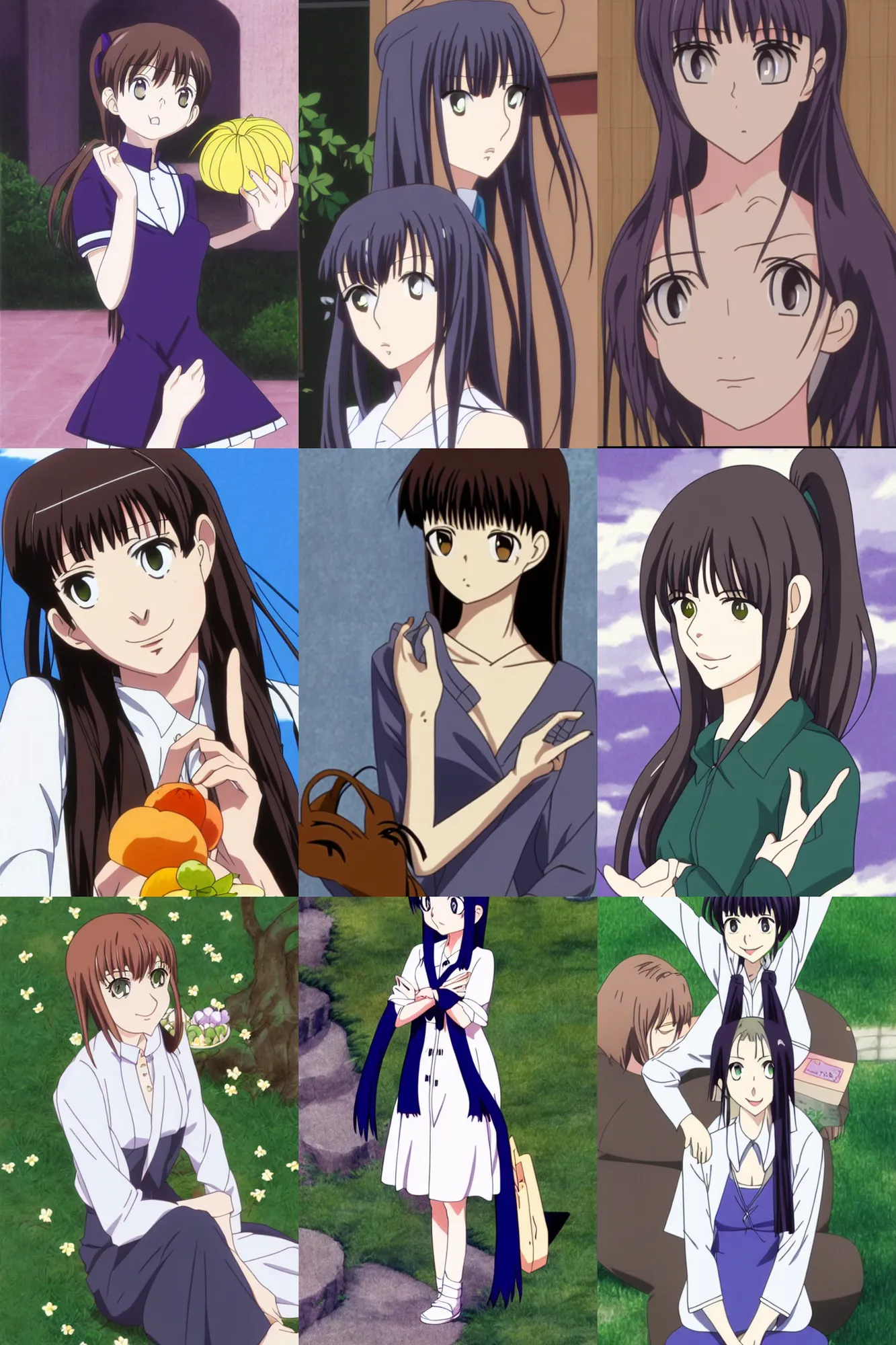 screenshot of anne hathaway in fruits basket anime by