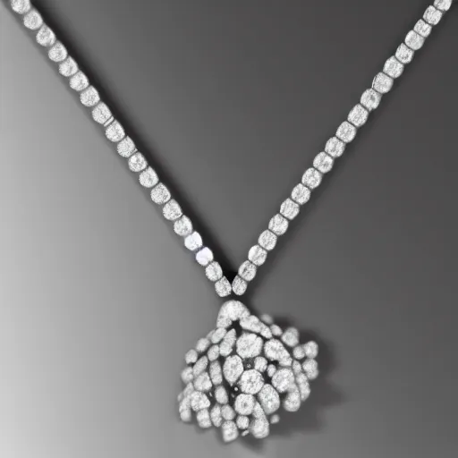 Image similar to a silver constellation necklace pendant, 3 d rendering, in the style of pandora, tiffany, swarovski, van cleef & arpels, cartier, boucheron, bulgari, chaumet, elegant, noble, stylish