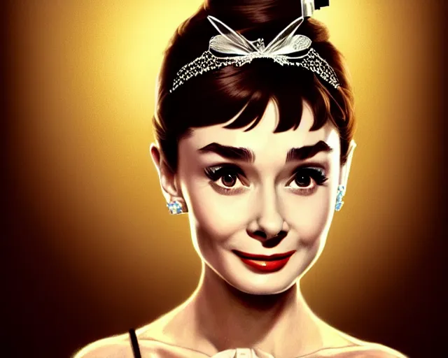 Image similar to photography of audrey hepburn in breakfast at tiffany's, snap shots of the movie, intricate, elegant, highly detailed, digital painting, artstation, concept art, matte, sharp focus, illustration, art by artgerm and greg rutkowski and alphonse mucha