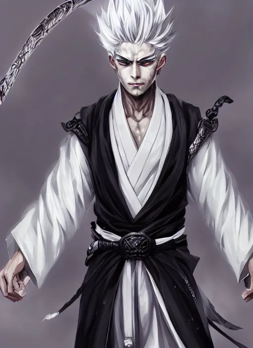 ArtStation - 200+ White Hair Male Anime/ Illustration Style