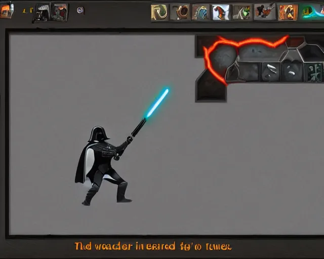 Image similar to darth vader in runescape