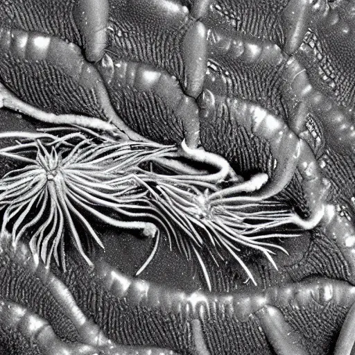 Image similar to deep ocean scale worm ( lepidonotopodium piscesae ), coloured scanning electron micrograph