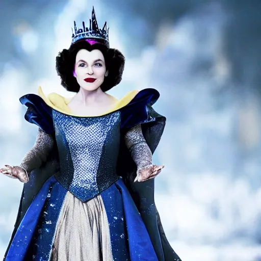 Prompt: still of the evil queen in snow white and the seven dwarves ( 1 9 3 9 ) in avengers endgame