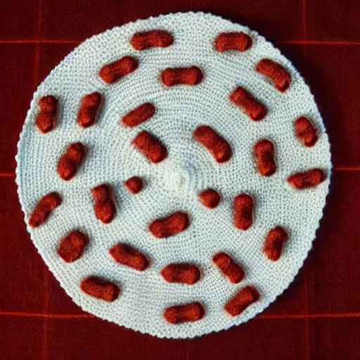 Image similar to knitted meat