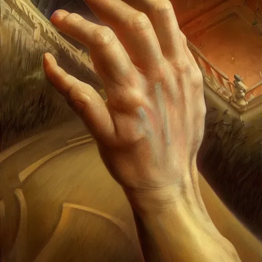 Image similar to a hand with 5 fingers, detailed, centered, digital painting, artstation, concept art, donato giancola, joseph christian leyendecker, wlop, boris vallejo, breathtaking, 8 k resolution, extremely detailed, beautiful, establishing shot, artistic, hyperrealistic, beautiful face, octane render, cinematic lighting, dramatic lighting, masterpiece