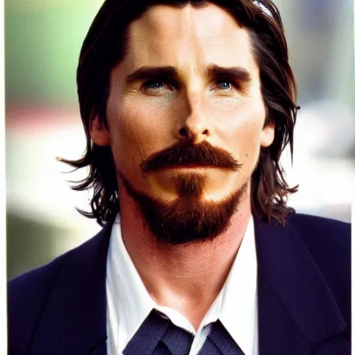 Image similar to Christian Bale in 1992, 90's style picture