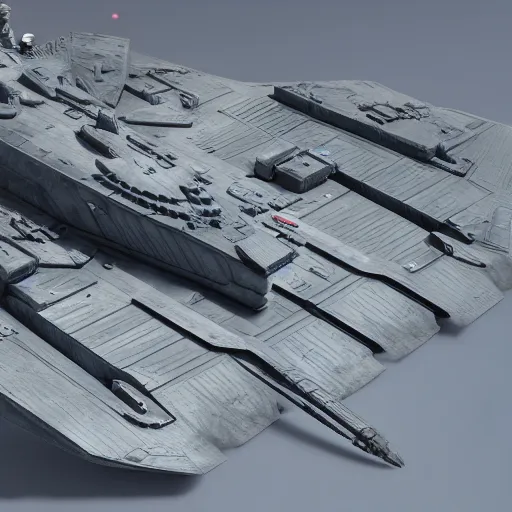 Prompt: 3D model of an alien battleship, sci-fi, octane render, studio lighting, trending on artstation, highly detailed, high quality, product photography, depth of field