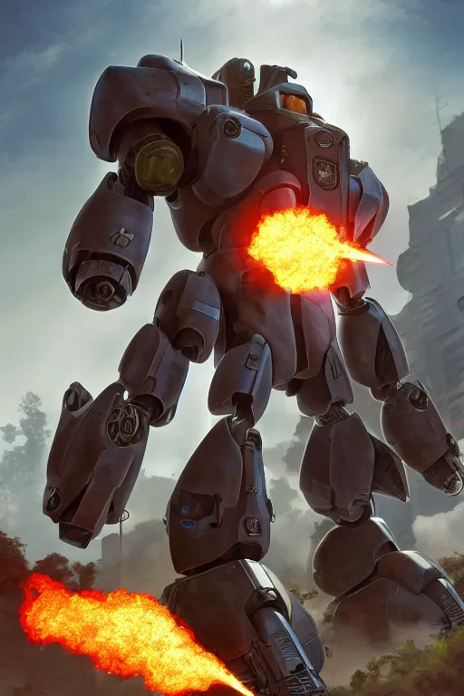 Image similar to mechwarrior 5 : mercenaries mech megaman transformer robot boss tank engine game octane render, 4 k, hd 2 0 2 2 3 d cgi rtx hdr style chrome reflexion glow fanart, global illumination ray tracing hdr fanart arstation by ian pesty by jesper ejsing pixar and disney unreal zbrush central hardmesh