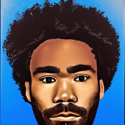 Prompt: donald glover, portrait, very detailed