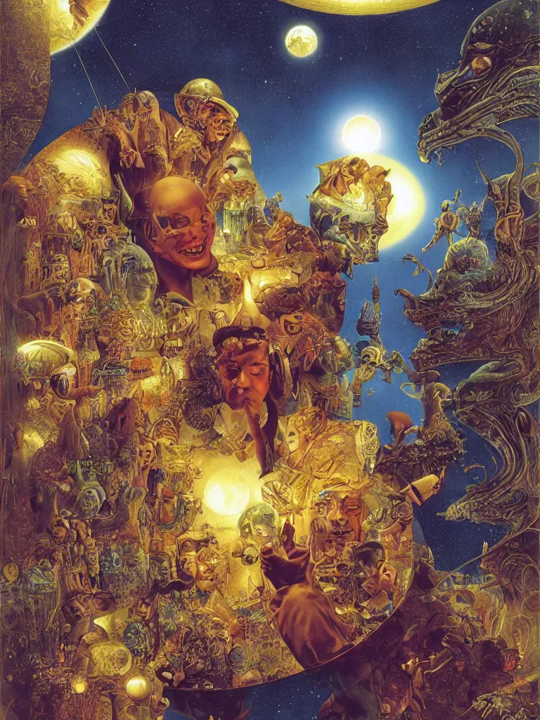 Image similar to Fortune Smiles on Those Who Imagine, by James C. Christensen and Wojciech Siudmak