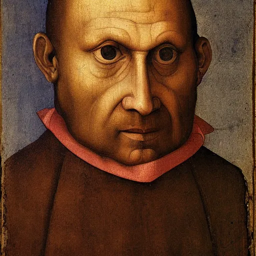 Image similar to a character portrait, by Quirizio di Giovanni da Murano, behance, romanesque, da vinci, detailed painting, academic art