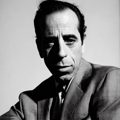 Image similar to Humphrey bogart as photographed by Robert Mapplethorpe