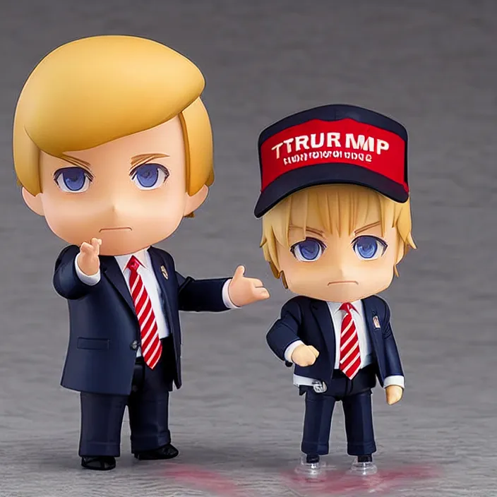 Image similar to Donald Trump, An anime Nendoroid of Donald Trump, figurine, detailed product photo