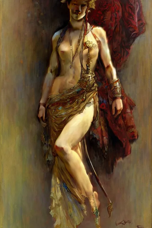 Prompt: jude law, painting by gaston bussiere, craig mullins, greg rutkowski, alphonse mucha