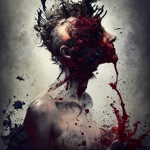 Image similar to the beast, by brooke shaden and alberto seveso and eve ventrue and john salminen and tim okamura, trending on artstation hq, deviantart, pinterest, 4 k uhd image