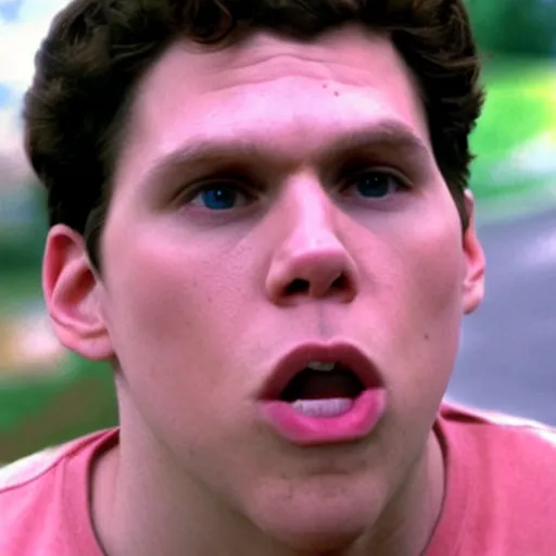 Image similar to Live Action Still of Jerma in Superbad, real life, hyperrealistic, ultra realistic, realistic, highly detailed, epic, HD quality, 8k resolution, body and headshot, film still