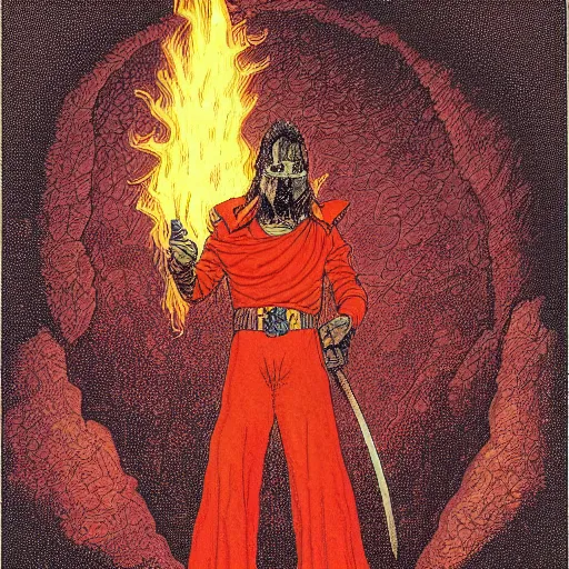 Image similar to the pyromancer by jean giraud