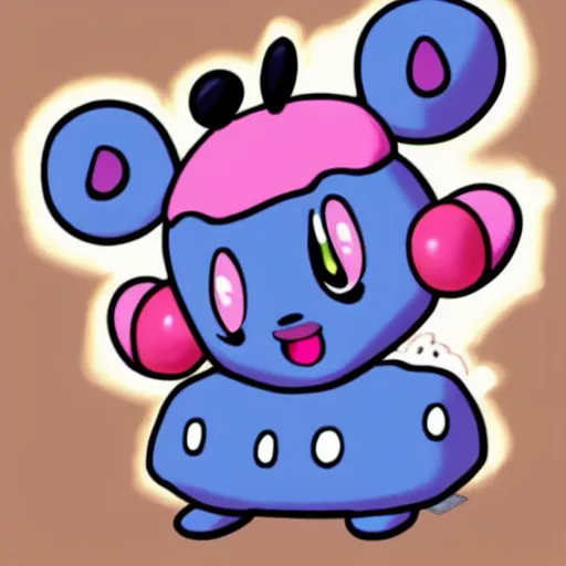 Image similar to The child of Mr Mime and Jiggly Puff