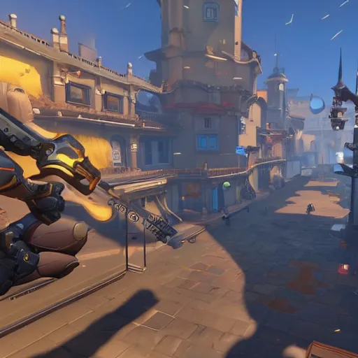 Prompt: a new map for King's Row in Overwatch