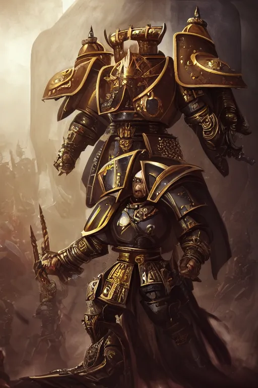 Image similar to queen portrait heros warhammer 4 0 k horus heresy fanart - the primarchs emperor by johannes helgeson animated with vfx concept artist & illustrator global illumination ray tracing hdr fanart arstation zbrush central hardmesh 8 k octane renderer comics stylized