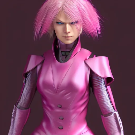 Prompt: Raiden from metal gear in a pink dress, fully detailed, high quality , 4k , octane render , soft lightening , masterpiece