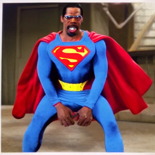 Image similar to Pootie tang as superman