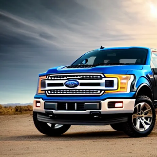 Prompt: promotional photo of the 2 0 3 1 ford f - 1 5 0 lightning