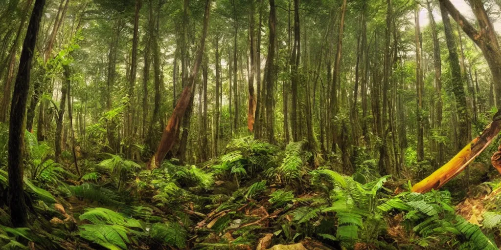 Prompt: gopro shot lush forest in 1 9 3 0, vibrant, highly detailed, dslr, directed by dennis villeneuve, art direction