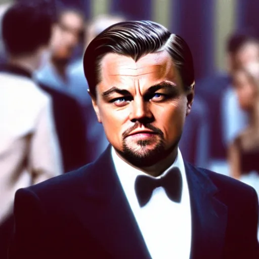 Image similar to Leonardo DiCaprio as Scarface 4K quality super realistic