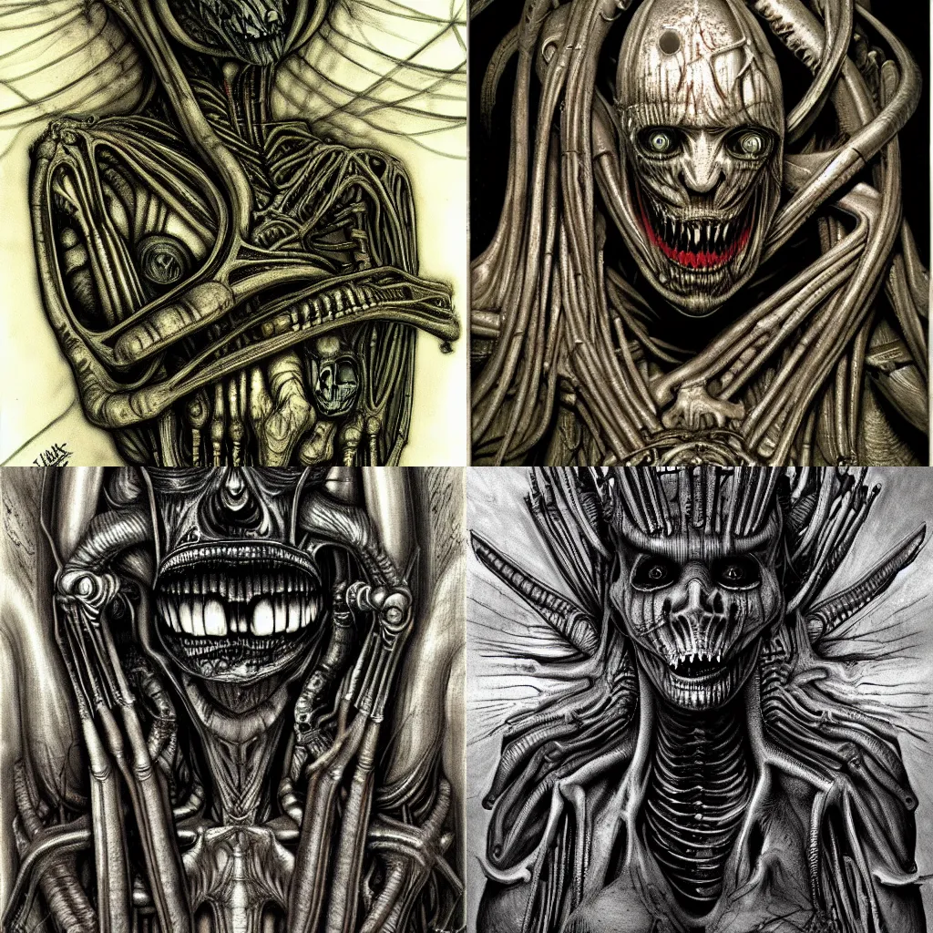 Prompt: the most horrifying thing i have ever seen by h. r. giger, highly detailed, atmospheric lighting, deviantart
